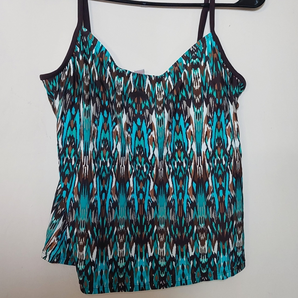 Tropical Escapes Tankini Top